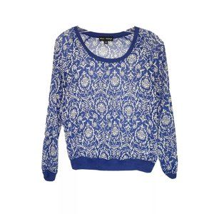 GUC Damask Print Blouse by Mason Mackenzie XS